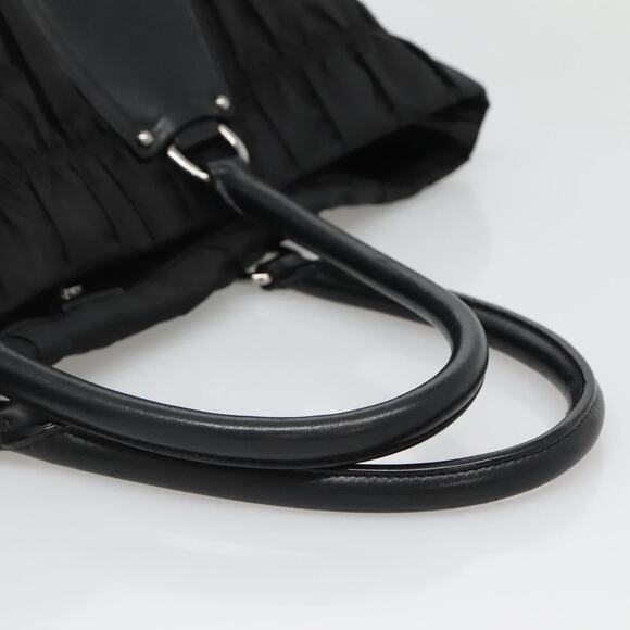 PRADA Tote Bag Nylon Black Silver - Picture 7 of 12
